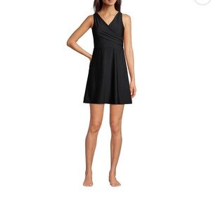 Lands' End Black Women's Swim One Piece